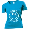 Tricou femei turcoaz, Zambeste Isus te iubeste!